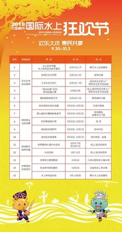 2018水上狂歡節全球邀請函 共襄水上盛宴，促進文化藝術交流